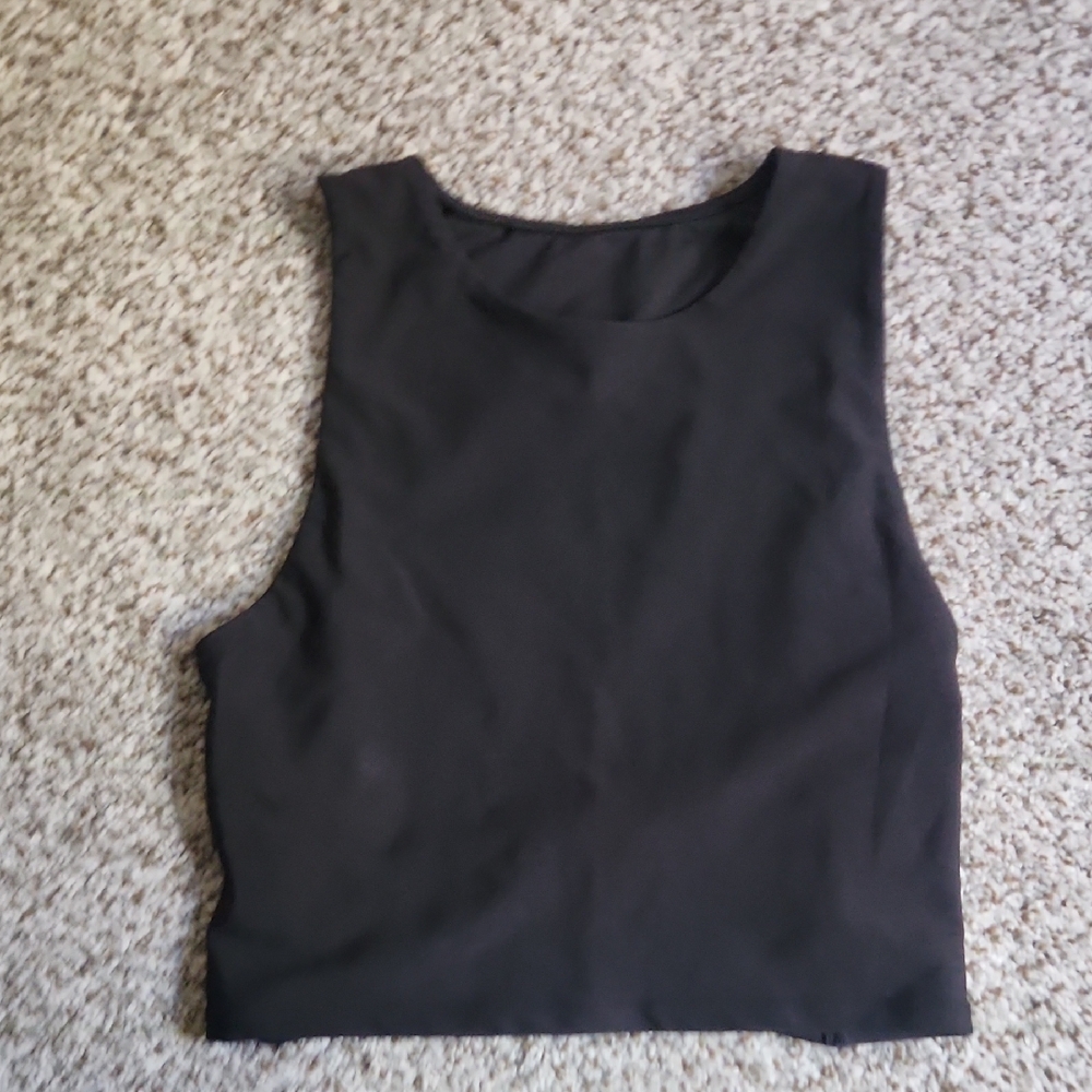 Hylete Cropped Criss-Cross Tank